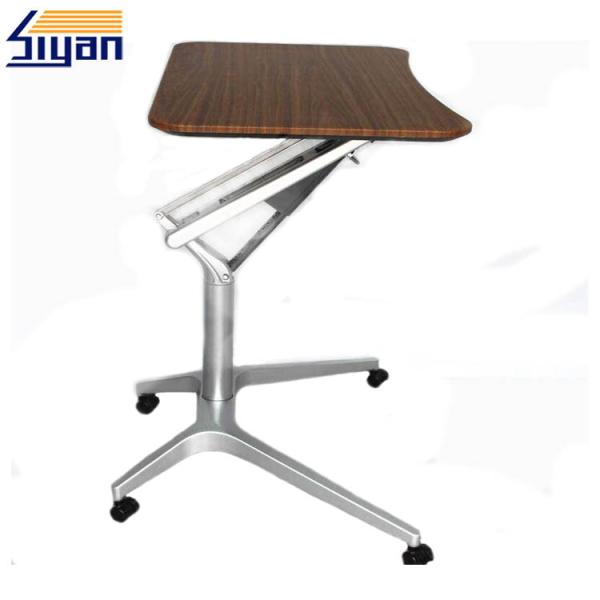 Modern Design Adjustable Table Top 500*710mm Size With Base And Wheels