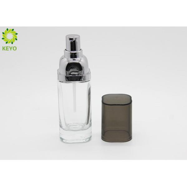Cosmetic Oil Glass Beauty Containers 40ml Lotion Pump Liquid Foundation Serum Glass Bottle