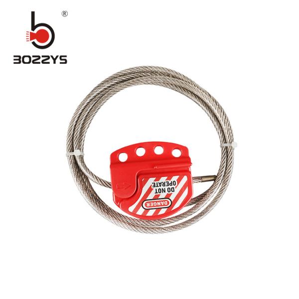 Round Shape Safety Cable Lockout , Loto Cable Lock For Textile Factory