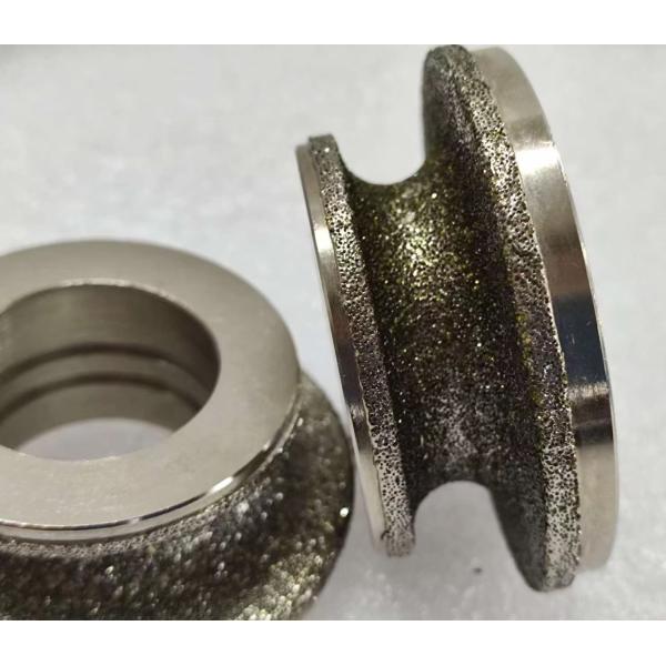 Roda de revestimento de diamante eletroplata de alta precisão de carburo de tungstênio e matrizes de aço endurecido