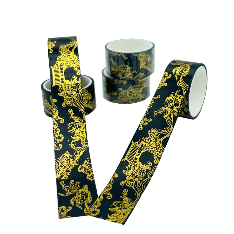 Лента Washi винтажного сусального золота декоративная для DIY