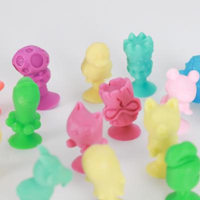 Unisex TPR Sticky Mini Figure Stikeez Toy Collection in Small Capsules for Boys and Girls