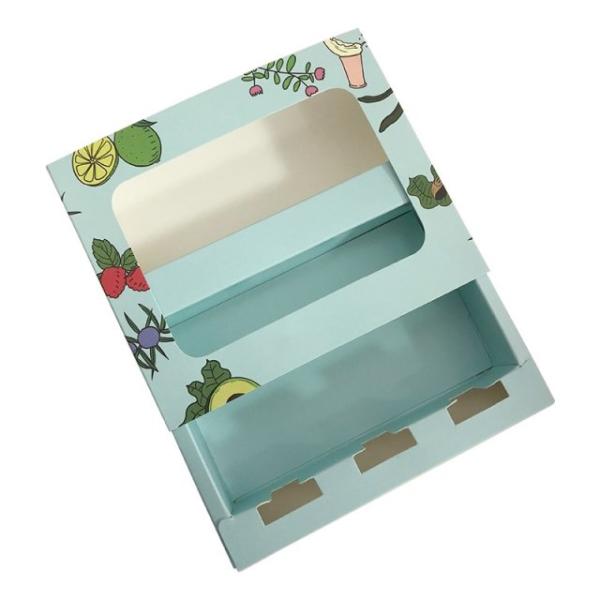 Elegant Various Sizes Offset Printing Clear Plastic Tray Custom Cardboard Box