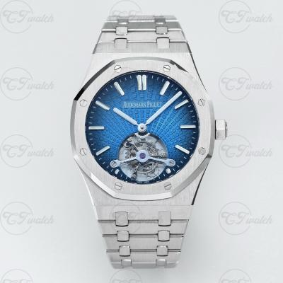 AP Royal Oak 26522ST 41mm Skeleton Tourbillon Super Clone Watch Ultra Thin Mechanical Luxury Sport Timepiece