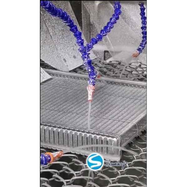 Energy Saving Aluminum Brazing Furnace ±3C Temperature Accuracy Adjustable Belt Speed