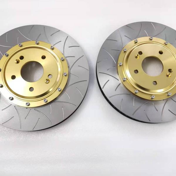 Front Wheel Dragon 355x30 Brake Disc Bell Golden For Kia Sportage