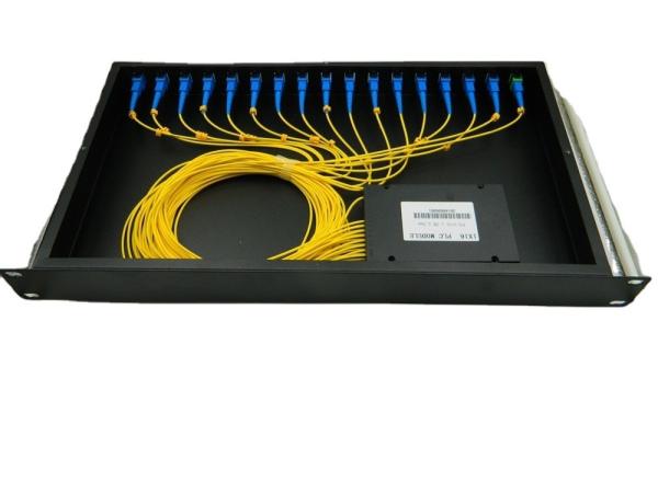 Aluminum 19 Inch Rack Mounted Type 1x32 PLC Splitter