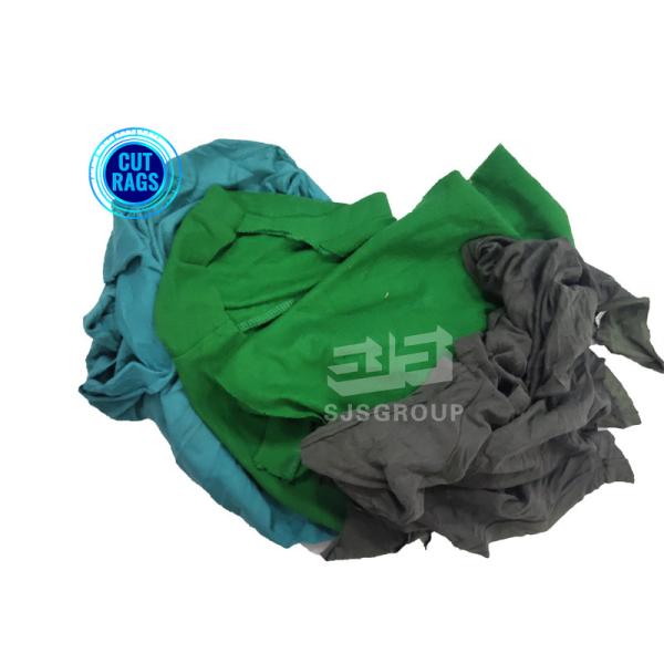 Wiping Used Rags Oil and water absorbency T shirt rags cotton fabric cleaning wiper rags for cleaning