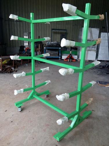 Gondola Metallic Supermarket Display Shelving With 4 Wheels Custom Made