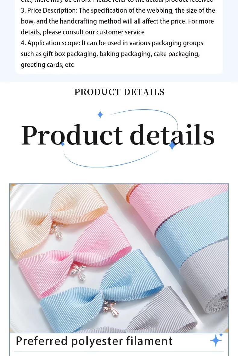 2026 New Design Factory 196 Color 1Inch Petersham Ribbon Printed Ribbon Wholesale Hat Decoration Packing