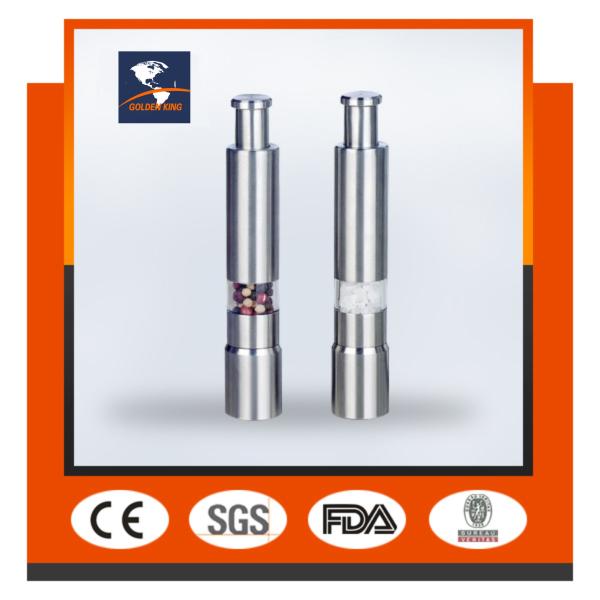 NEW One-hand Stainless Steel Salt & Pepper Mill GK-S10A/one-hand pepper mill/grinder