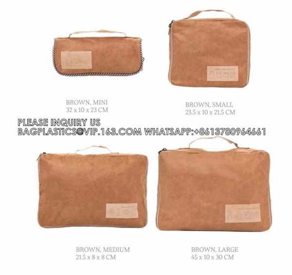 Dupont Tyvek Cosmetic Bag Travel Lightweight Tyvek Makeup Bag Pouch, handle bag, handybag, tote bag, grocery shopper