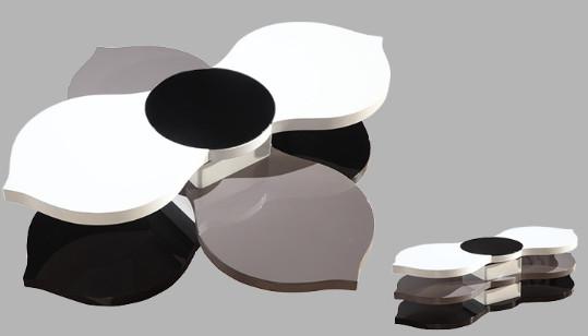 modern living room flower shape coffee table furniture