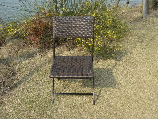 Pool / Beach Leisure Resin Wicker Chair Set With Aluminum Frame