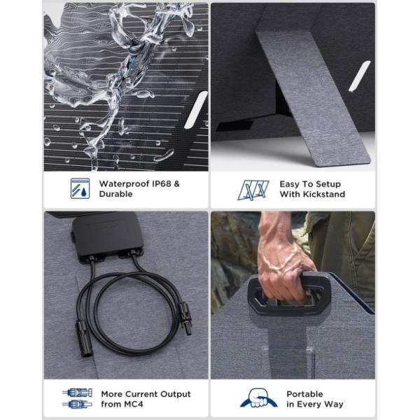 200 Вт портативный солнечный панель зарядное устройство для RV кемпинга яхты гольф корзины IP68 водонепроницаемый