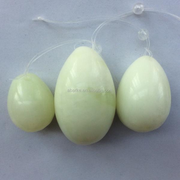 2017 Best Seller Technique-Polished Xiuyan Jade Yoni Eggs for Kegel Weight Training