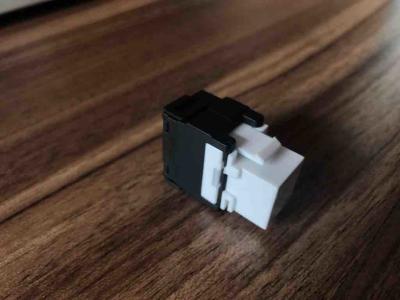 Grau Cat6a Jack trapezoide de UTP 180, ferramenta material Jack trapezoide livre do PC