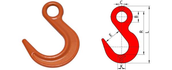 Alloy Steel Rubber Elements , Forged Compact Lifting Swivel Hooks