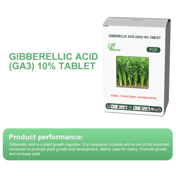White powder gibberellic acid plant growth regulator CAS 77-06-5