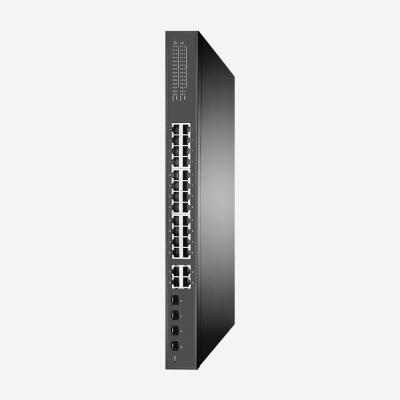 24 interruptores Unmanaged do ponto de entrada do gigabit completo portuário com 4 portos combinados 4 portos de SFP