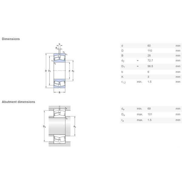 60×110×28mm Spherical Roller Bearing Normal / C3 Cleance For Brick Machine