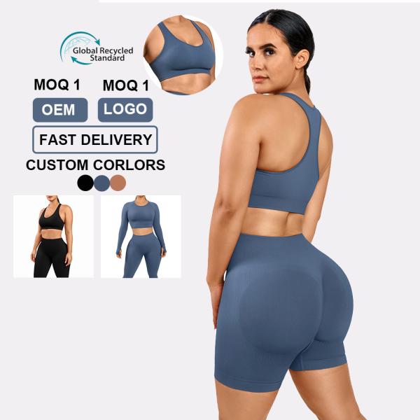 Hexin High Waist Yoga Set Clothing for Women 2 Pieces Eco Friendly Fitness Outfit