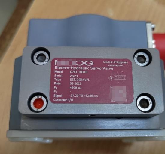 MOOG G761-3034B 電油圧サーボバルブ DHL経由配送