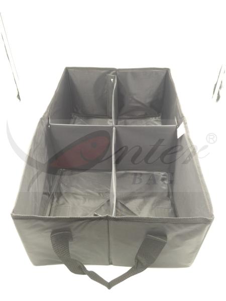 420D Polyester Car Organizer Bag , Collapsible Car Storage Box 62*20*37 Cm
