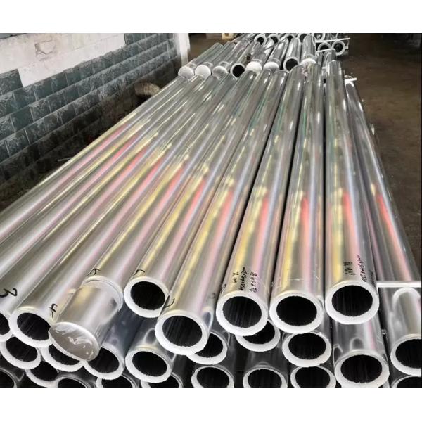 Round 6063 Aluminium Tube Pipe Brushed Sand Blasted