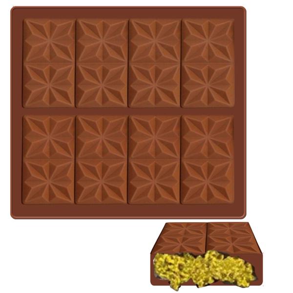 MHC Silicone Dubai Chocolate Mold Custom Deep Small Silicone Chocolate Mould Manufacturers