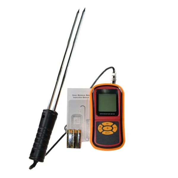 GM640 Portable Grain Moisture Meter with 5%-30% Range and ExtraLCD Display for Accurate Rice Moisture Testing