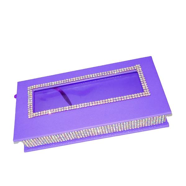ODM OEM Magnet Gift Box Rhinestone False Eyelash Packaging With Drill