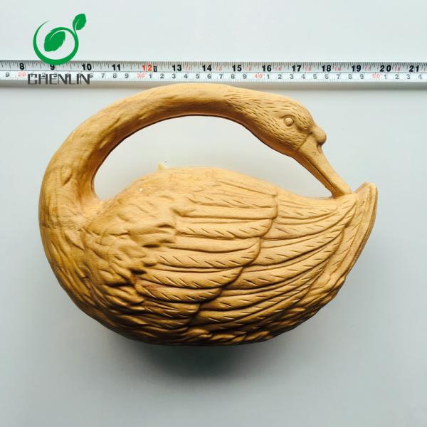 ISO9001 Ancient Wooden Clutch Bag Customized Shaped Hand Carved