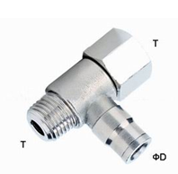 4mm - 16mm Brass One Touch Push-in Fitting Slot Type , Pneumatic Tube Fittings