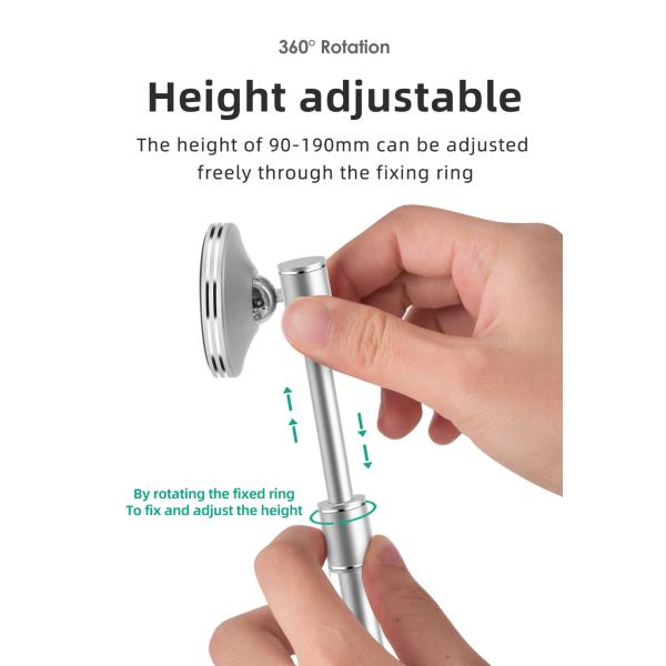 567g 90mm Height Aluminum Alloy Magnetic Tablet Stand / Ipad Pro Stand Magnetic