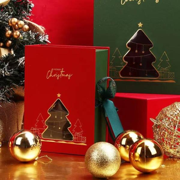 Santa Claus Paper Custom Printed Cosmetic Boxes Xmas Packaging Boxes