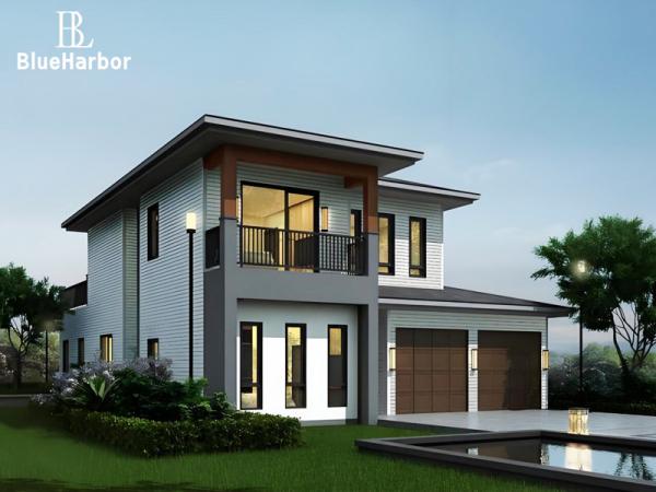 Furnished Prefab Steel House Kits / Light Steel Prefabricated House
