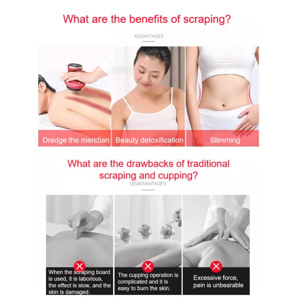 30W Electric Scraping Massager Body Meridian Lymphatic Detoxification Scraper