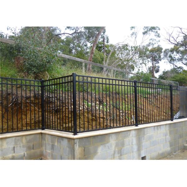 1.8 M Height Powder Coated Tubular Fencing Metal Picket Ornamental