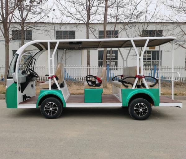 60V battery operated electric shuttle bus China factory supply cheap price electric sightseeing car  for sale