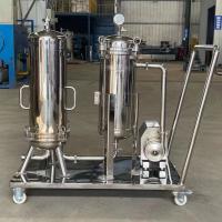 Alimentos e bebidas micro filtragem de água de óleo de coco ss304 caixa de filtro de saco