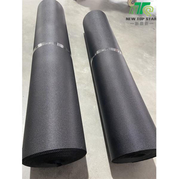 Prenda impermeable sida la base acústica negra del Underlayment del suelo del vinilo del modelo de la galleta del piso de flotación