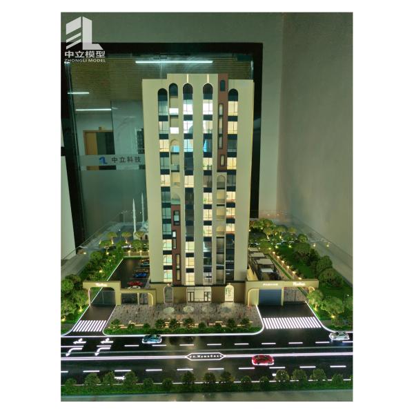 High - Precision Detailed Residential Building Architectural Model for Professional Real Estate Project Display and Marketing