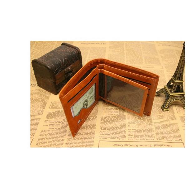 2016 new men's casual fashion short wallet wallet