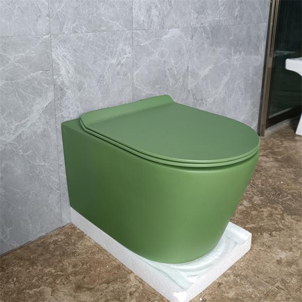 Heated Seat Black Color Hotel Ceramic Wall Mounted Toilet Bowl Bidet Wc Small Smart Toilet