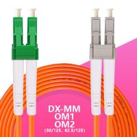 Base con varios modos de funcionamiento Lc del duplex 2 del cable de fribra óptica OM1 al cable del remiendo de la fibra del Lc