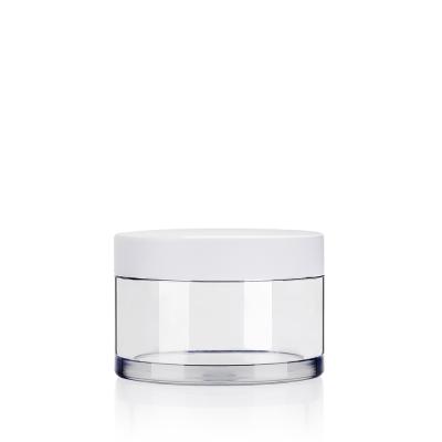 Frascos de plástico PET de cristal de parede pesada 50 ml frascos de cosméticos para máscara facial