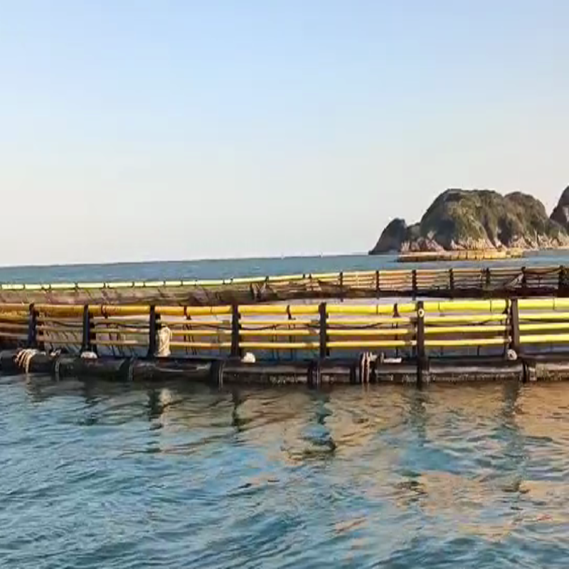 Round Fish Cage with Anti-slip Walkway | Surrounding Platform for Easy Operation