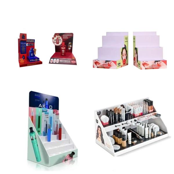Countertop Lightweight  PVC Display Stand Makeup  Advertising Display Rack