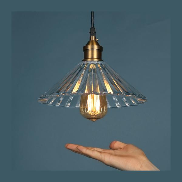 ретро свет Dia 25cm зонтика лотоса 240V стеклянный привесной для ресторана